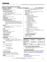 Toshiba L505-S5993 Datasheet