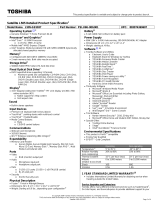 Toshiba L505-GS5037 Datasheet