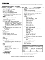 Toshiba L505D-ES5025 Datasheet