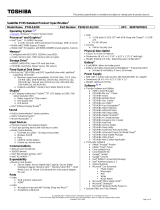 Toshiba P745-S4320 Datasheet