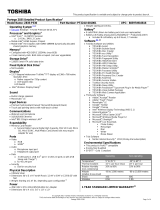 Toshiba Z835-P330 Datasheet