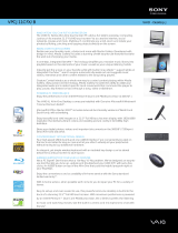 Sony VPC-J11CFX/B Datasheet