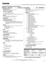 Toshiba C675-S7308 Datasheet