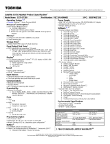 Toshiba C675-S7200 Datasheet