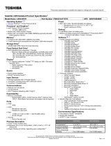 Toshiba L655-S5101 Datasheet