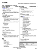 Toshiba L675D-S7022 Datasheet