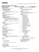 Toshiba PSK2CU-0HW01U Datasheet