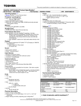 Toshiba L645-S4032 Datasheet
