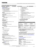 Toshiba NB255-N245 Datasheet