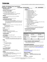 Toshiba PSC08U-02D01D User manual