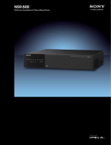 Sony NSR-500 Datasheet