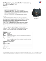 V7 for selected projectors by EIKI, SHARP, DUKANE Datasheet