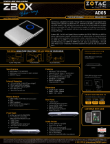 Zotac ZBOX-AD05BR-E Datasheet