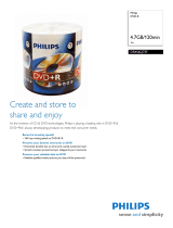 Philips DVD-R DR4S6Q75F Datasheet