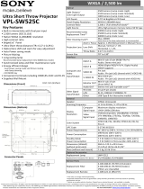 Sony VPLSW525C Datasheet