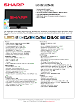 Sharp LC-22LE240E Datasheet