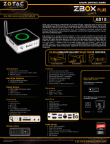 Zotac ZBOXNANO-AD10-PLUS-U Datasheet