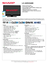 Sharp LC-22DV240E Datasheet