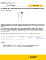 StarTech.com1m (3 ft) Apple 30-pin Dock Connector to USB Cable for iPhone / iPod / iPad with Stepped Connector