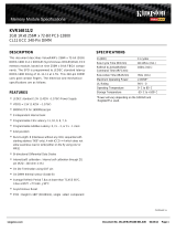 Kingston Technology KVR16E11/2 Datasheet