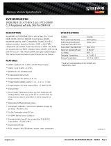 Kingston Technology KVR13R9D4K2/16I Datasheet