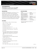 Kingston Technology KVR13R9D4K3/24I Datasheet