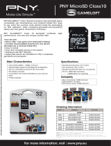 PNY SDU16GBHC10GAMZ2-EF Datasheet