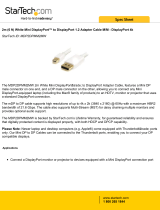 StarTech.com MDP2DPMM2MW Datasheet