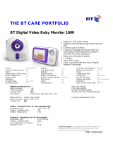 BT Digital Video Baby Monitor 1000 Datasheet