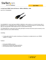 StarTech.com HDADMM1M Datasheet