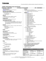 Toshiba PSCA2U-001001 User manual