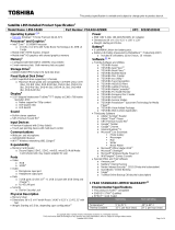 Toshiba L855-S5240 Datasheet