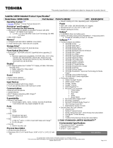 Toshiba S855D-S5256 Datasheet