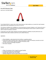 StarTech.com 0.3m SATA Extension Cable Datasheet