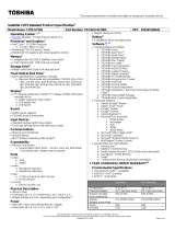 Toshiba C875-S7228 Datasheet