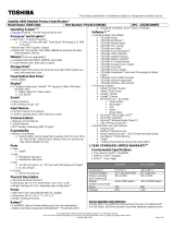 Toshiba U845-S404 Datasheet