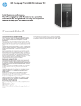 HP 6300 MT User manual
