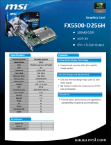 MSI FX5500-D256H Datasheet