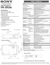 Sony VPL-DX140 Datasheet