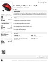 Kensington Pro Fit® Mid-Size Wireless - Graphite Grey Datasheet