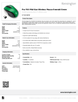 Kensington Pro Fit® Mid-Size Wireless - Graphite Grey Datasheet