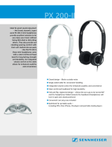 Sennheiser PX 200-II White User manual