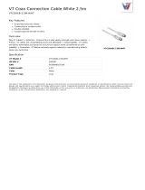 V7 V7COAXB-2.5M-WHT Datasheet