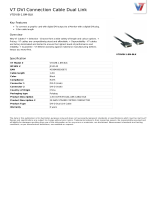 V7 DVI Connection Cable Dual Link Datasheet