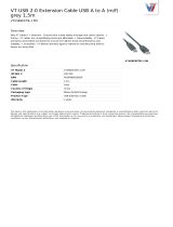 V7 V7USB2EXTB-1.5M Datasheet