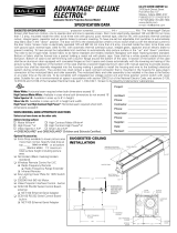 Da-Lite ADVANTAGE DELUXE ELECTROL Datasheet