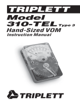 Triplett Model 310-TEL Analog Meter User manual