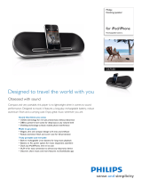 Philips docking speaker DS7550 Datasheet