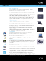 Sony VPCF13AFX/B Datasheet