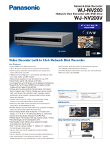 Panasonic WJ-NV200/1000T Datasheet